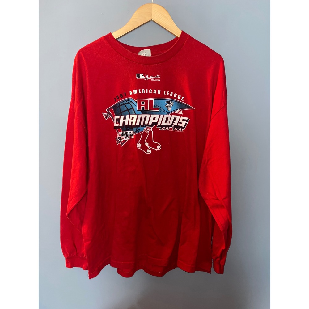 Boston Red‎ Sox 2007 AL Champions Long Sleeve Shirt MLB Lee Sport 2XL